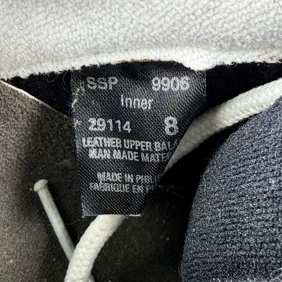 Womens Vtg Y2K Vans Chunky Puffy Skate Shoes Fat Tongue Black Sz 8 Suede Grunge - Picture 2 of 13